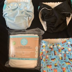 4 Charlie banana cloth diapers